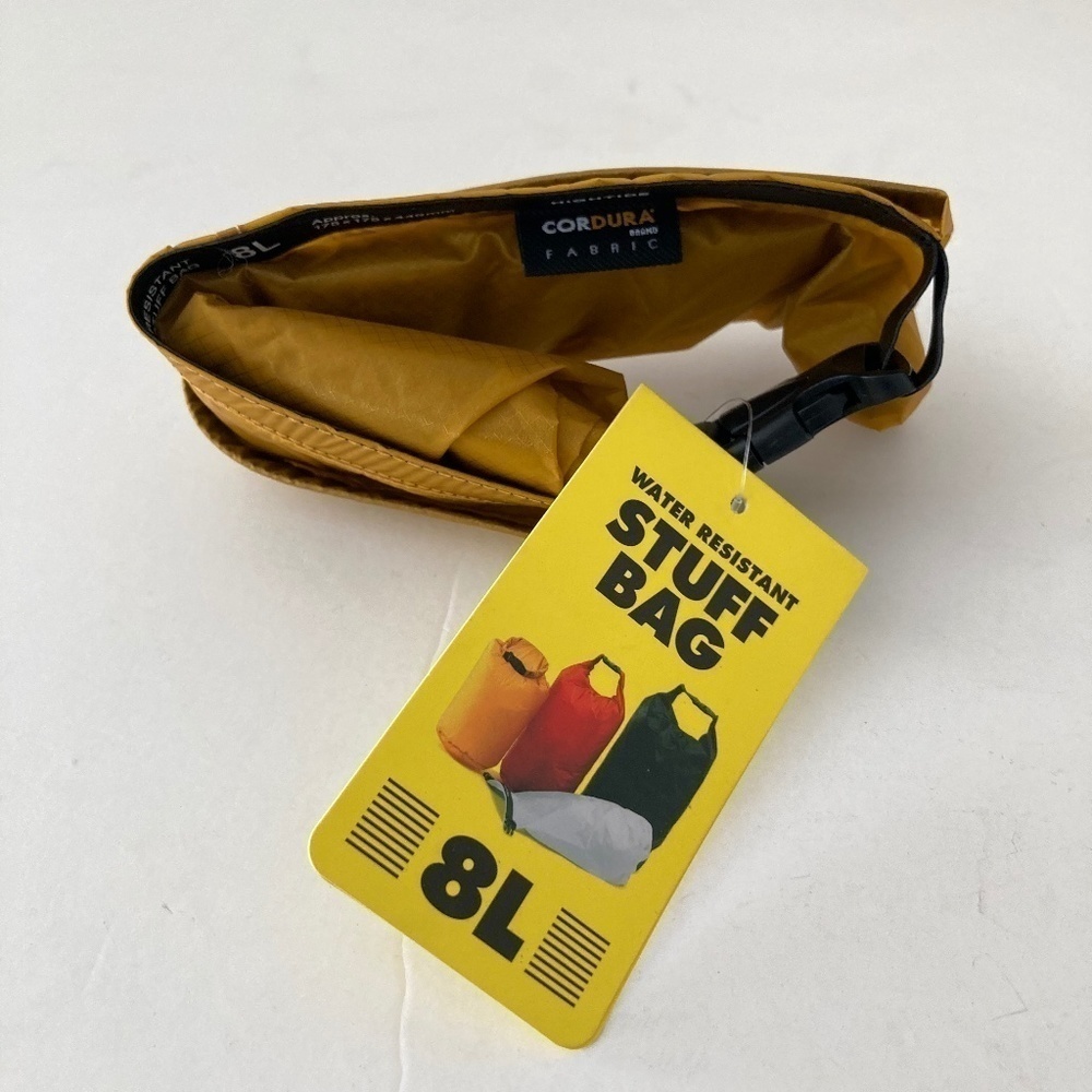 NWT Water Resistant 8L Yellow Stuff Bag